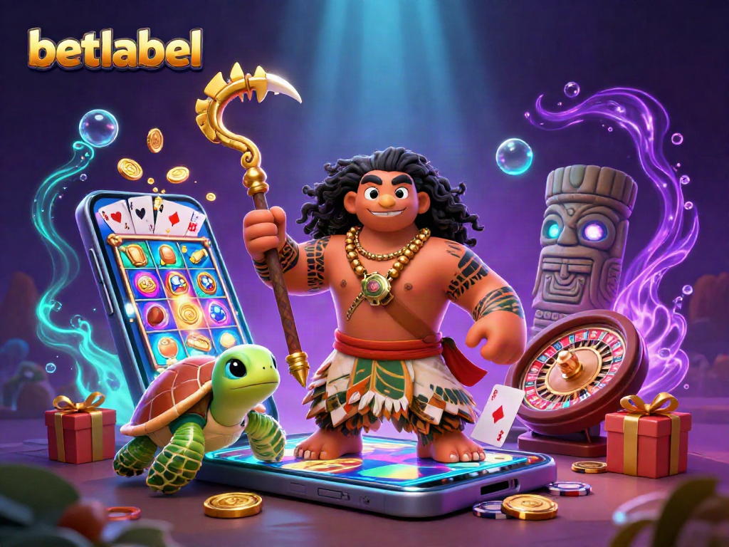 Experience thrilling gameplay at betlabel with a dynamic 3D casino illustration showcasing excitement and strategy.